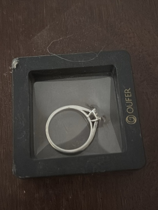 Round Cut Solitaire Engagement Ring - Sutton - Sylvie Jewelry Silver Solitaire Engagement Ring - diamond